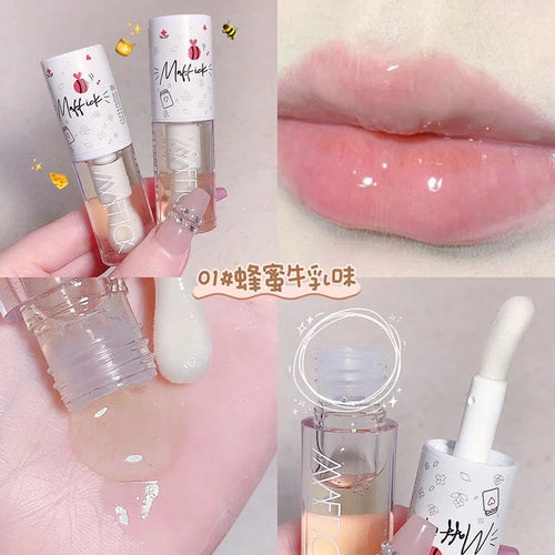 Honey Milk lip Gloss - Återfuktande Läppolja med Honung