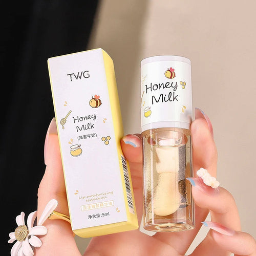 Honey Milk lip Gloss - Återfuktande Läppolja med Honung